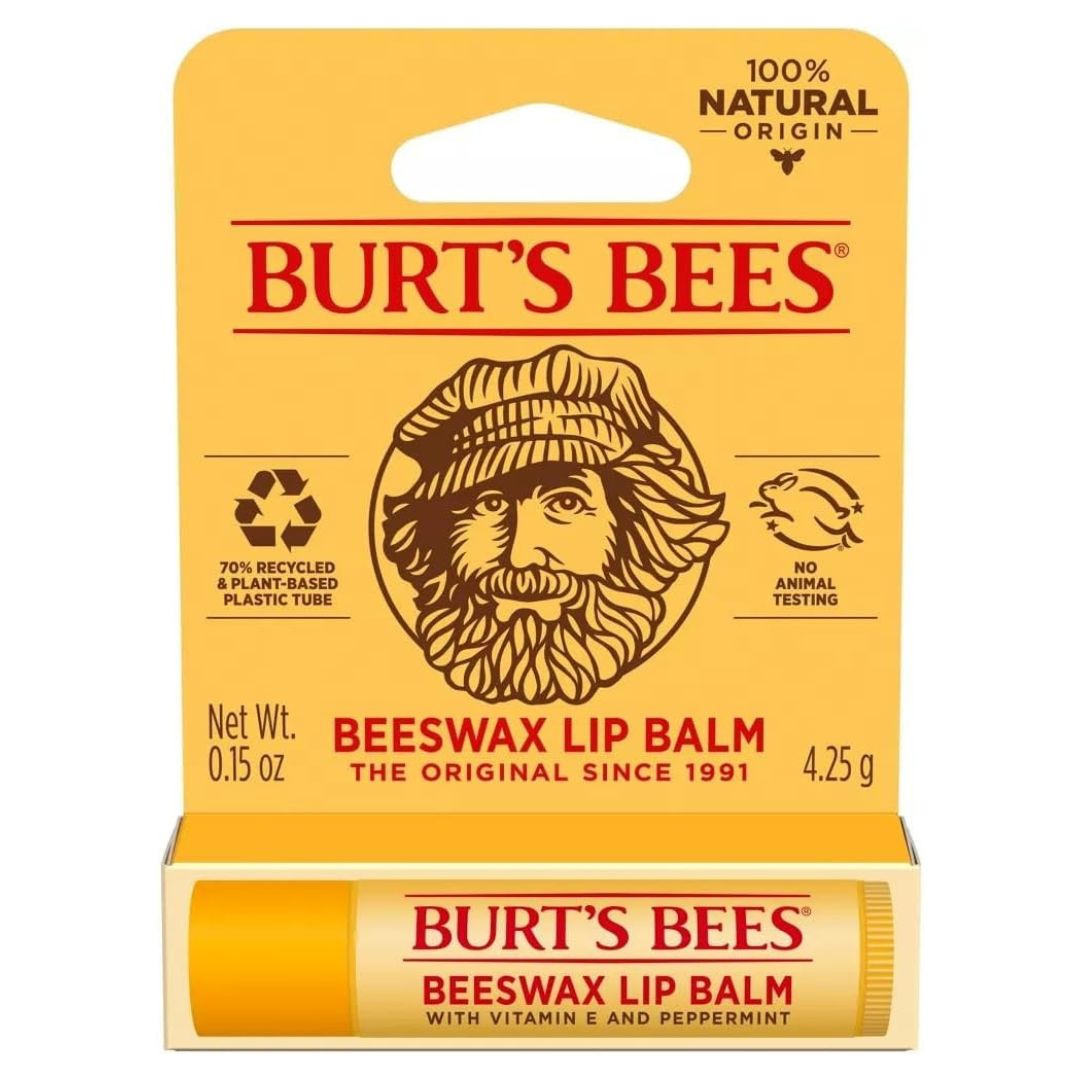 Burt's Bees 100% Natural Beeswax Lip Balm