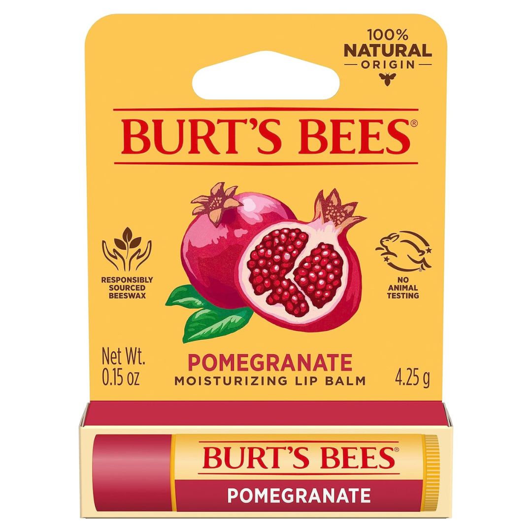 Burt's Bees 100% Natural Lip Balm Pomegranate