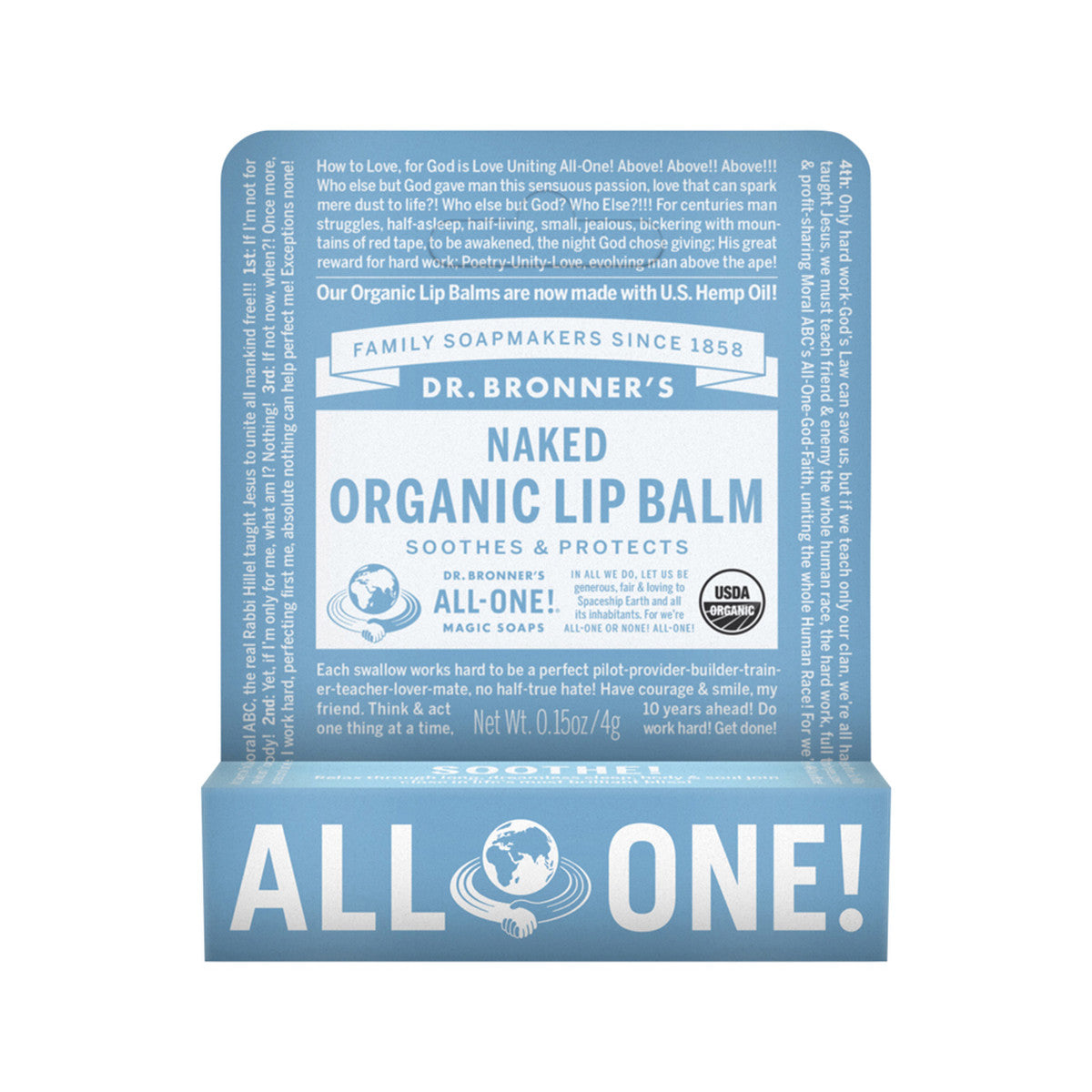 Organic Lip Balm - Naked 4g