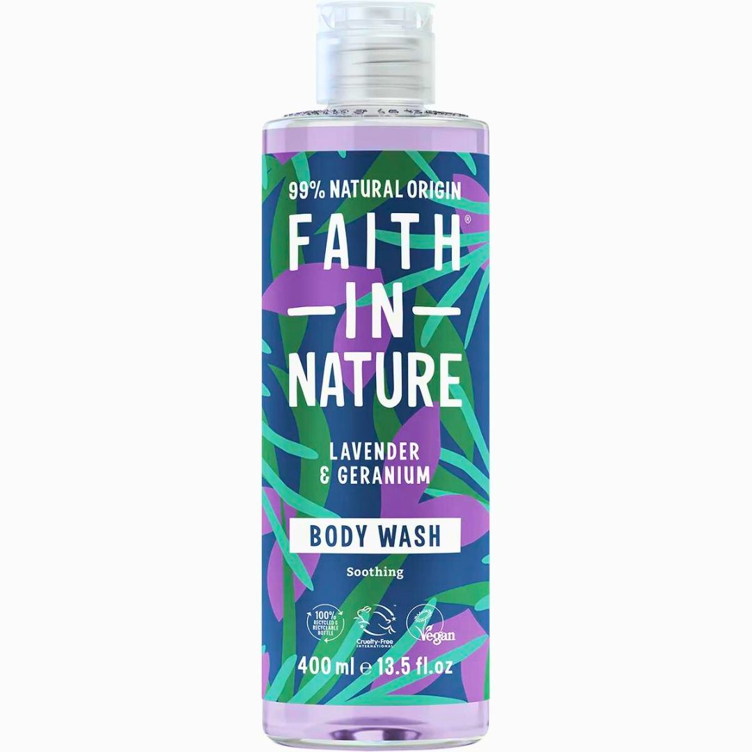 Faith In Nature Vegan Shower Gel on a white background