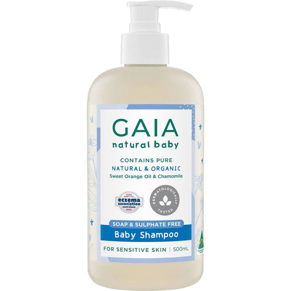 Gaia Natural Baby Shampoo 500ml Australia | Oz Green Oasis