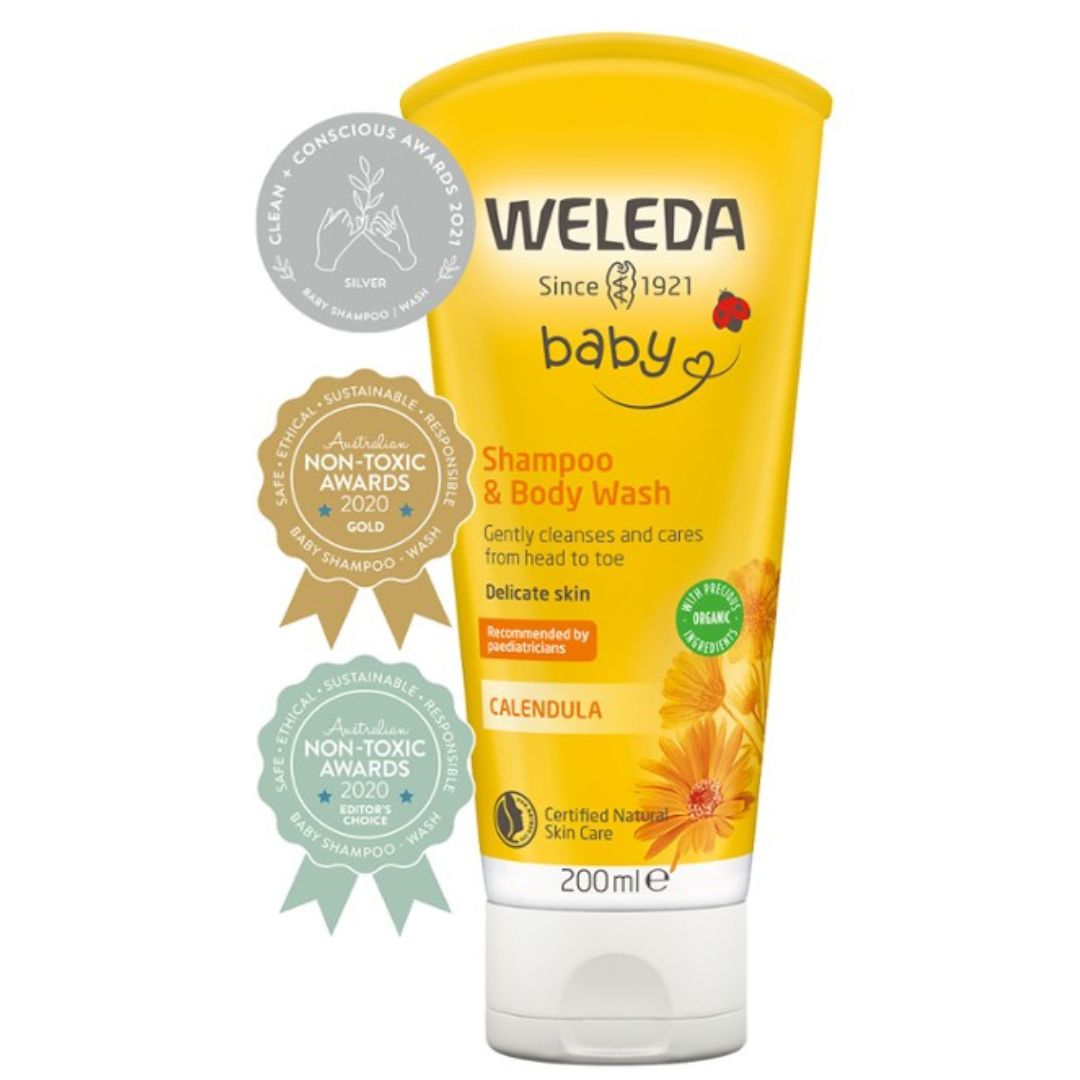 Weleda Baby Shampoo and Body Wash with Awards