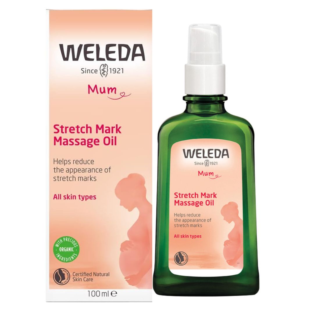 Natural Weleda Mum Stretch Mark Massage Oil with Organic Ingredients