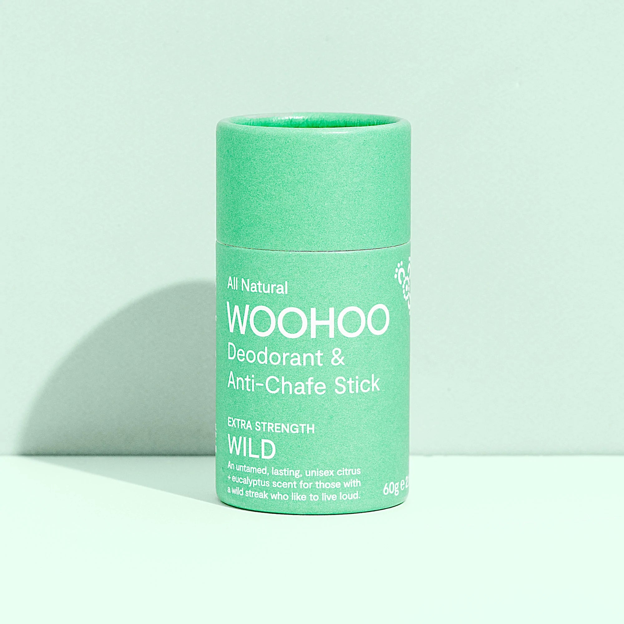 Image of Wild Natural Deodorant Stick on a light green background